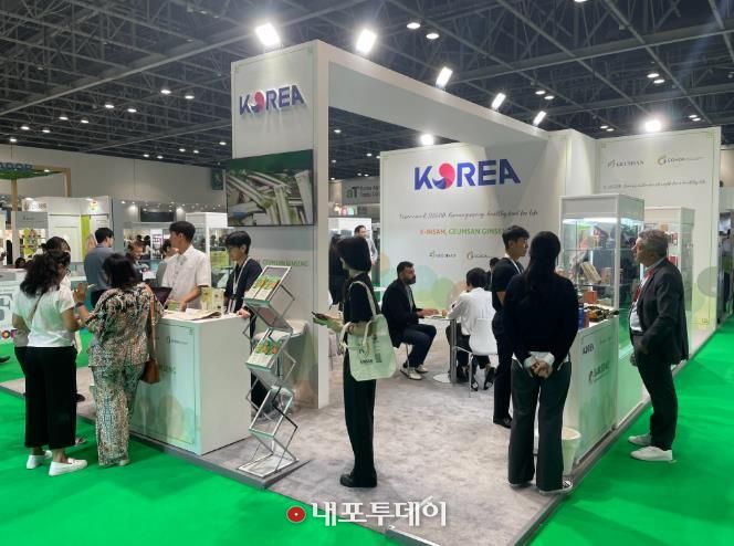 지난해 금산군 해외 박람회 참여 모습